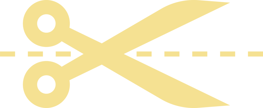 Scissors icon in flat style png