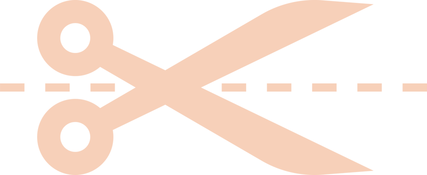 Scissors icon in flat style png