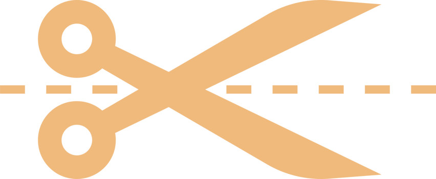Scissors icon in flat style png