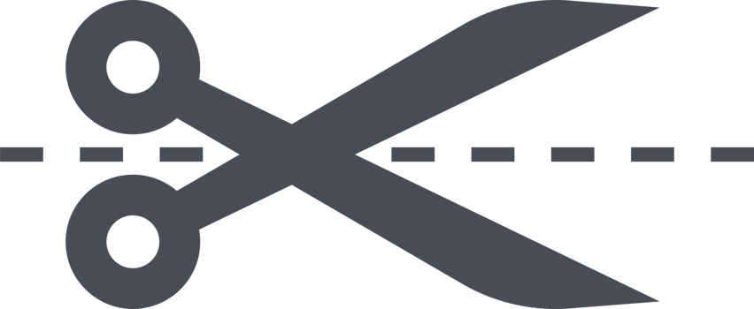 Scissors icon in flat style png