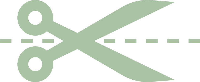 Scissors icon in flat style png