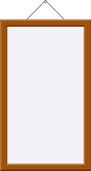 Wooden picture frame png