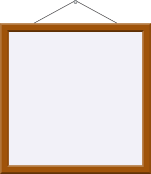 Wooden picture frame png