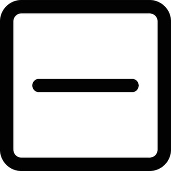 minus square icon vector . remove square icon for UI App Design