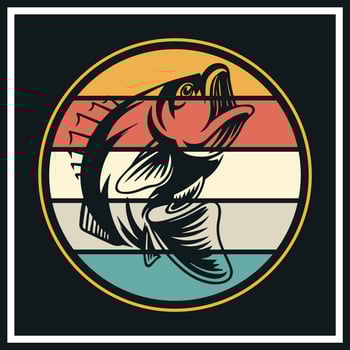 Fishing T-shirt design Vector fishing tshirts design for fishing vector Retro Fishing T-Shirt Design