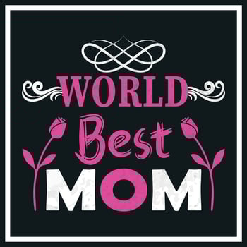 Mom T-shirt Design Happy mothers day t-shirt design vector Free Vector