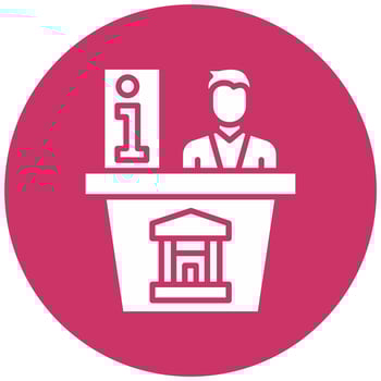 Info Desk Vector Icon Style
