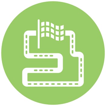 Race Track Vector Icon Style