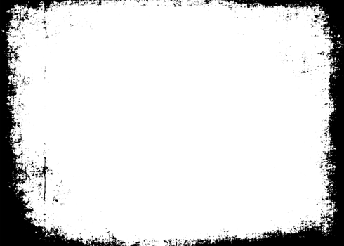 Grunge border texture background. Abstract frame overlay. PNG graphic illustration with transparent background.