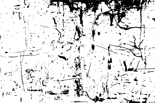 Rustic cracked texture with many cracks and scratches. Abstract background. PNG graphic illustration with transparent background.