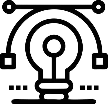 Idea solution icon symbol vector image. Illustration of the creative innovation concept design. EPS 10