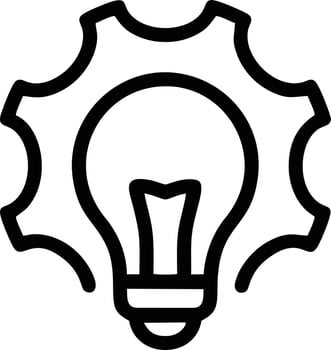 Idea solution icon symbol vector image. Illustration of the creative innovation concept design. EPS 10