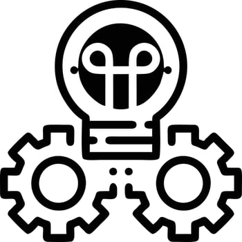 Idea solution icon symbol vector image. Illustration of the creative innovation concept design. EPS 10