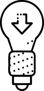 Idea solution icon symbol vector image. Illustration of the creative innovation concept design. EPS 10