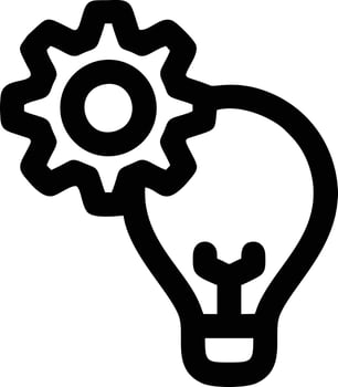 Idea solution icon symbol vector image. Illustration of the creative innovation concept design. EPS 10