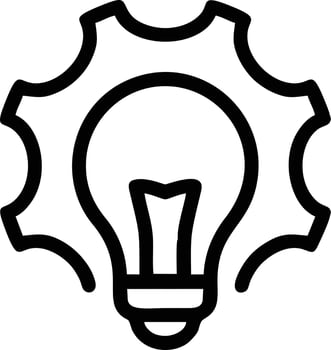 Idea solution icon symbol vector image. Illustration of the creative innovation concept design. EPS 10