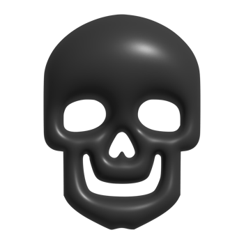 3d icon of skull png