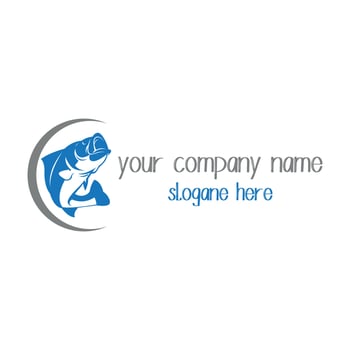 Fish logo design. vector