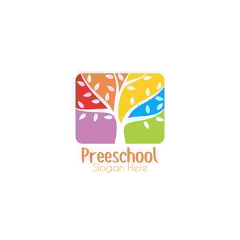Kindergarten Preschool Vector Logo Templates
