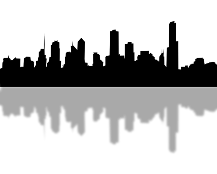 City, background illustration. Black png
