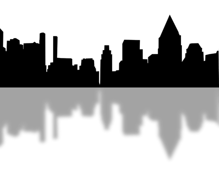 City, background illustration. Black png