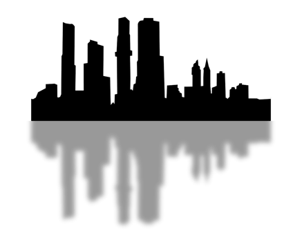 City, background illustration. Black png