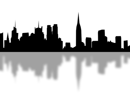 City, background illustration. Black png