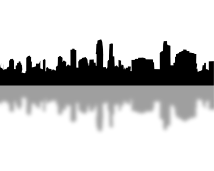 City, background illustration. Black png
