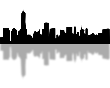 City, background illustration. Black png