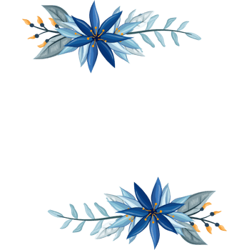 Red floral bouquet with watercolor png