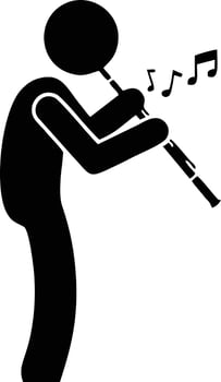 trumpet instrument icon symbol design vector image. Illustration of musical trumpet horn vector design image. EPS 10