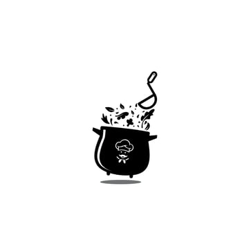 Cooking logo. Set of badges for restaurant menu design. vector illustration
