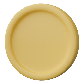 3D render, coin isolated on transparent background. png