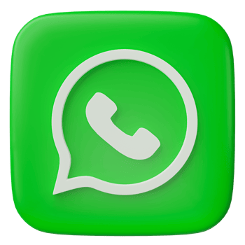 3D render, whatsapp logo icon isolated on transparent background. png