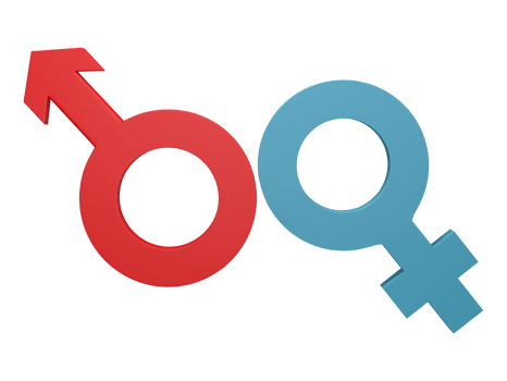 3d rendering, gender sex symbol isolated on transparent background. png
