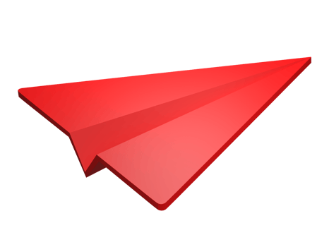 3D rendering, Paper plane flying icon isolated on transparent background png