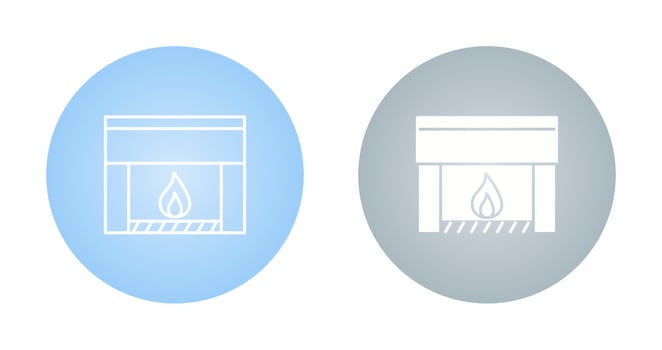 Fireplace Vector Icon