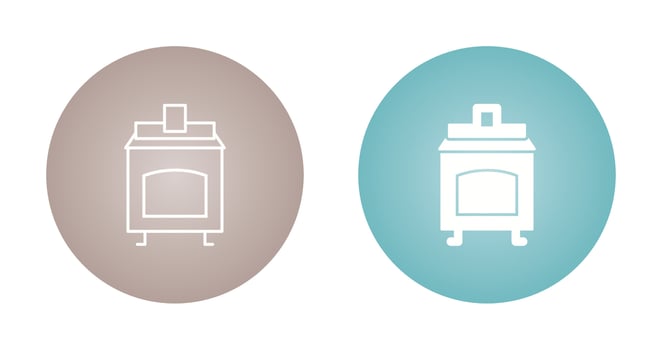Coal Furnace Vector Icon