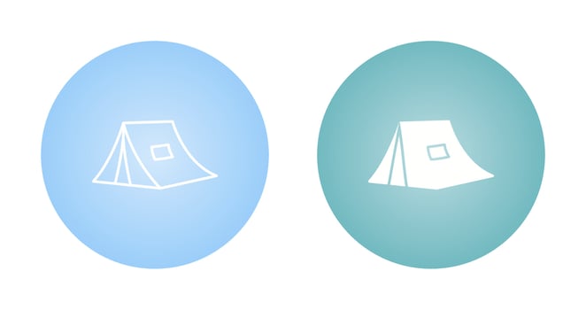 Tent Vector Icon