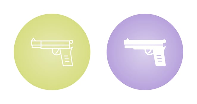 Pistol Vector Icon