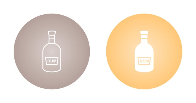 Bottle of Rum Vector Icon