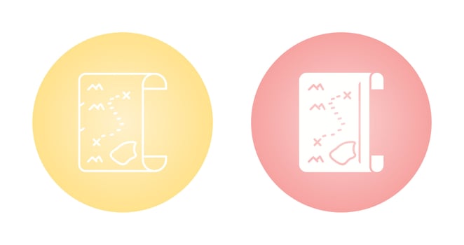 Pirate Map Vector Icon