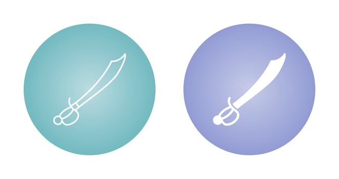 Pirate Sword Vector Icon