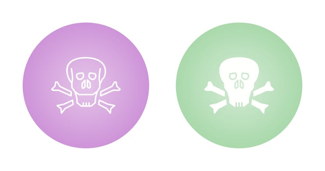 Pirate Skull Vector Icon