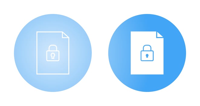 Secure Document Vector Icon
