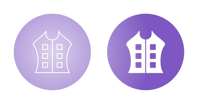 Bullet Proof Vest Vector Icon