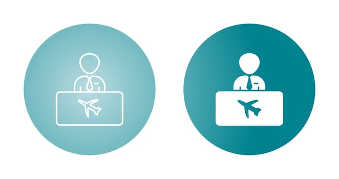 Flight Information Vector Icon