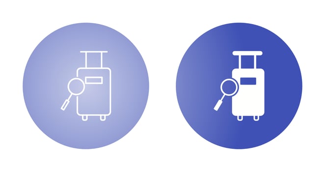 Find Luggage Vector Icon