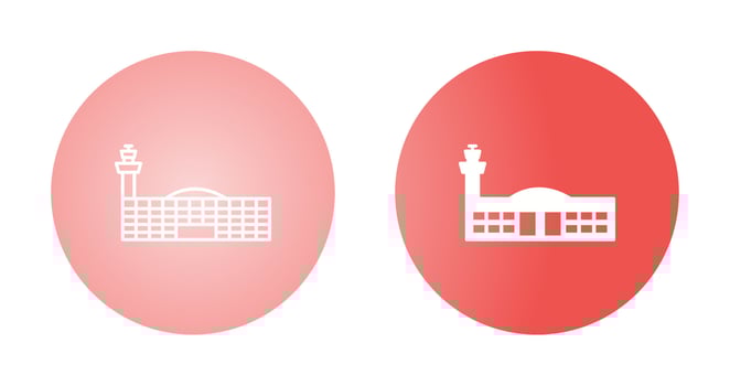 Airport Building Vector Icon
