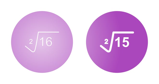 Square Root Vector Icon
